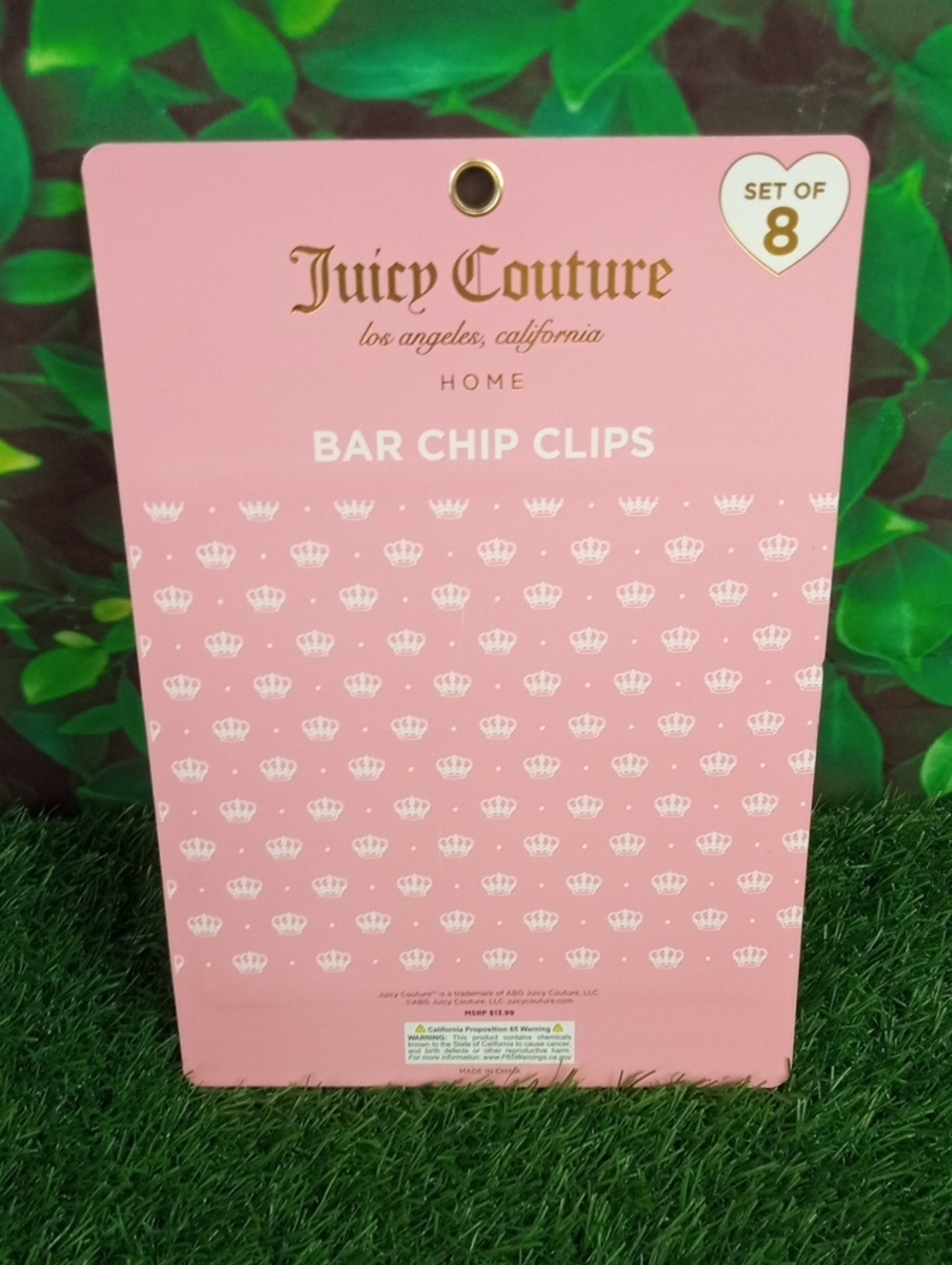 🏠🍒 Juicy Couture Pastel Bar Chip Clips - Set of 8 - Picture 4 of 5